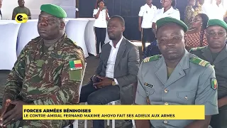 Beninese Armed Forces: Rear Admiral Fernand Maxime AHOYO bids farewell to arms