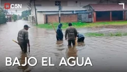 URUGUAY RIVER flooding ALERT: FLOODS in CORRIENTES | C5N in the AFFECTED AREA