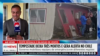 Forte tempestade deixa três mortos no Chile