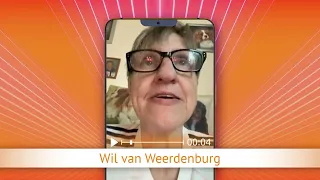 TV Oranje app videoboodschap - Wil van Weerdenburg