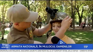 The National Army among the people: military equipment and demonstrations in "Alunelul" Park