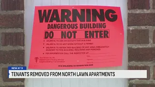 North Lawn Apartment tenants forced to move out after buildings deemed 'dangerous'