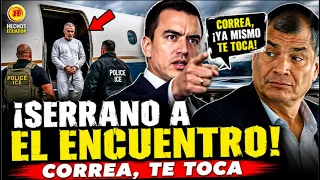 SERRANO A EL ENCUENTRO! Noboa celebra su traslado y amenaza: “Correa, ya mismo te toca”