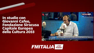 In studio con Giovanni Cafeo, Fondazione Siracusa Capitale Europea della Cultura 2033