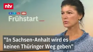 Sahra Wagenknecht "Keinen Kontakt" zum AfD-Spitzenkandidaten Siegmund | ntv