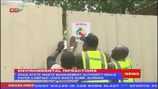 Busted! OGWAMA Seals Paper Company Over Unlawful Waste Dumping & Open Burning
