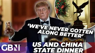 ‘Friendship forged in BLOOD and FIRE’ | Donald Trump and Xi Jinping deliver speeches at state dinner