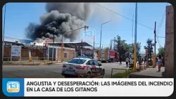 Angustia y desesperación: las imágenes del incendio en la casa de los gitanos