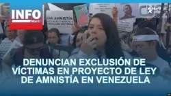 Denuncian exclusión de víctimas en proyecto de ley de amnistía en Venezuela