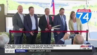 Eastern Loop of Winston-Salem Northern Beltway opening on Saturday, Sept. 19