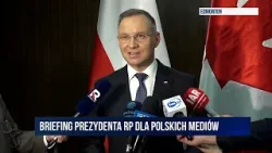 Edmonton. Briefing Prezydenta Andrzeja Dudy dla polskich mediów | TV Republika