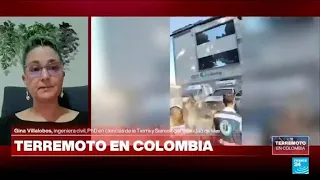 Gina Villalobos: "La norma sismorresistente colombiana es muy robusta y buena" • FRANCE 24