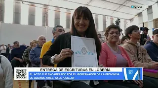 DEED HANDOVER IN LOBERÍA