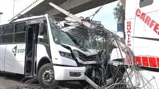 Transporte Escolar Choca en la México-Querétaro: Hay Reporte de Lesionados