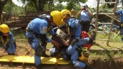 Rescuers strengthen their skills with emergency drill