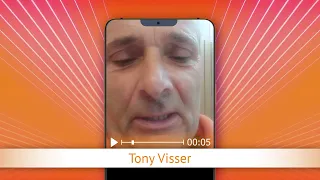 TV Oranje app video message - Tony Visser