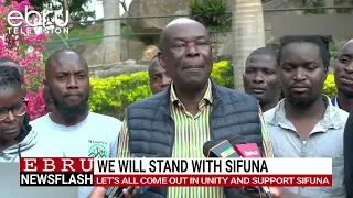 Linda Mwananchi Supporters Call for Peaceful Support Ahead of Sifuna's Bungoma Rally.#ebrunews