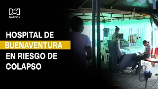 Hospital de Buenaventura en riesgo de colapso: atienden a los pacientes en carpas tras el terremoto
