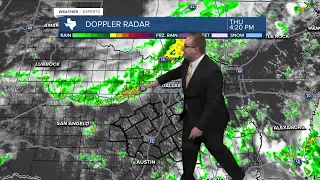A few thunderstorms may enter Northern Counties Thursday evening