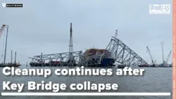 Cleanup continues after the Key Bridge collapse