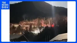 「山が燃えて停電も起きている」と通報　栃木・日光市足尾町で山林火災　けが人なし｜TBS NEWS DIG