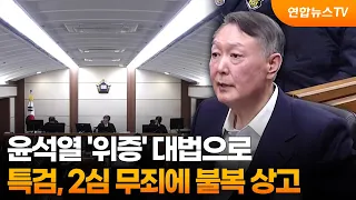 윤석열 '위증' 대법으로…특검, 2심 무죄에 불복 상고 / 연합뉴스TV (YonhapnewsTV)