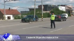 51 aksidente dhe 2560 gjoba trafiku të shqiptuara për 24 orë
