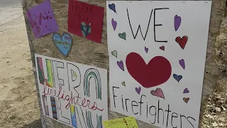 Fillmore residents show support for firefighters after deadly helicopter crash