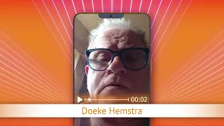 TV Oranje app video message - Doeke Hemstra