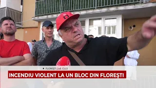Incendiu la un bloc din Floresti HD