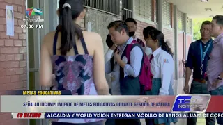 Failure to Meet Education Goals During Asfura Administration Reported