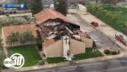 Investigation underway after fire breaks out at Tulare church
