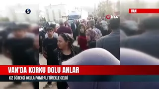 Moments of Terror in Van! Female Student Arrives at School with a Shotgun