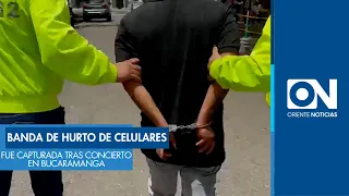 Cell phone theft ring captured at public events in Bucaramanga