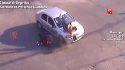 Vehicle accident in Rincón de Milberg due to reckless motorcyclist