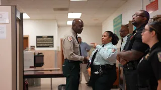 New Shelby County Sheriff Anthony Buckner give tour of sheriff's office