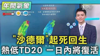 天氣/「沙德爾」起死回生 熱低TD20 一日內將復活｜氣象主播 吳軒彤｜午間氣象｜TVBS新聞20260831 @TVBSNEWS01