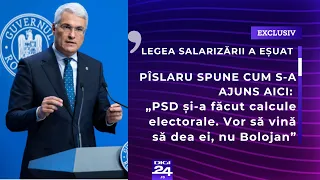 Legea Salarizării a eșuat. Pîslaru spune cum s-a ajuns aici: „PSD și-a făcut calcule electorale”