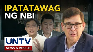 Rep. Leviste at ex-Sec. Paras, ipatatawag ng NBI sa reklamong character assassination