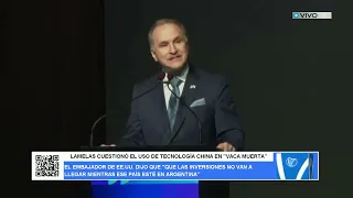 LAMELAS CUESTIONÓ EL USO DE TECNOLOGÍA CHINA EN "VACA MUERTA"