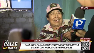 The story of Mrs. Maria: She washes laundry to provide for her daughter with special needs