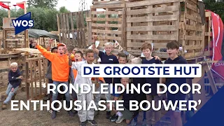 Tour of the largest hut at Huttenbouwen