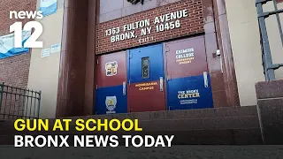 Bronx News Today: Teen caught with gun at school, double shooting