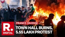 Clashes, Fires And Looting Break Out as Protesters Rally Across France, Limoges Town Hall Burns