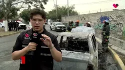 Auto en llamas en Tlaquepaque