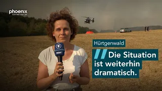 Hürtgenwald: Schaltgespräch mit Anna Deschke (WDR) zum verheerenden Waldbrand | 14.08.2026