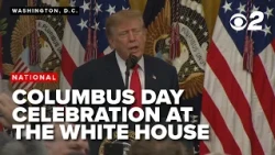Trump hosts Columbus Day celebration at the White House