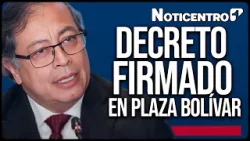 Tras protestas, Petro defiende aumento del salario mínimo en Plaza de Bolívar | Canal 1 | Noticentro