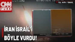 İşte İran'ın Petah Tikva'yı Vurma Anı! Demir Kubbe'de İran Füzesi Paniği...