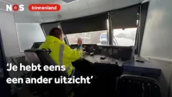Hoe is het voor een machinist om in de sneeuw te rijden?